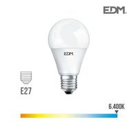 Ampoule Led E27 7w Ronde A60 ?Quivalent ? 46w - Blanc Du Jour 6400k