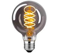 Ampoule LED E27, Ampoule E27 Vintage Dimmable 4W G80 Ampoule LED E27 Blanc Chaud 2400K 360LM Edison Décorative Rétro Ampoule Vintage Antique Lampe Equivalent à Incandescente 40W,Gris, Lot de 1