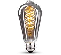 Ampoule LED E27, Ampoule E27 Vintage Dimmable 4W ST64 Ampoule LED E27 Blanc Chaud 2400K 360LM Edison Décorative Rétro Ampoule Vintage Antique Lampe Equivalent à Incandescente 40W,Gris, Lot de 1