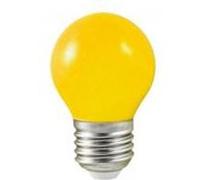 Ampoule LED E27 Bulb opaque jaune G45 1W (9W) Jaune G