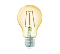 Ampoule LED E27 filament verre Retro Ampoule LED Edison, boule ambre, 4W 320lm 2200K blanc chaud, DxH 7,5x13,5 cm