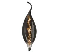 Ampoule LED E27 « INDUSTRIAL-VINTAGE », bougie XXL soufflée par le vent, hauteur 43,5 cm, ampoule LED décorative à filament LED, 240 lm, 230 V/4,5 W, blanc chaud, dimmable