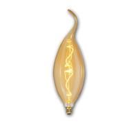 Ampoule LED E27 « INDUSTRIAL-VINTAGE », bougie XXL soufflée par le vent, hauteur 43,5 cm, ampoule LED décorative à filament LED, 240 lm, 230 V/4,5 W, blanc chaud, dimmable