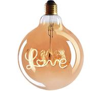 Ampoule LED E27 « LOVE » à tube Edison - Culot E27 - Ampoule LED dimmable - 4 W, blanc chaud, 230 V, EL27 - Ampoule vintage E27