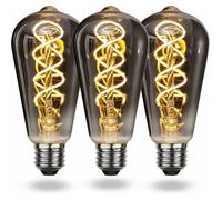 Ampoule LED E27 Vintage Blanc Chaud, Ampoule Vintage E27 Dimmable Spiral Filament 4W Lumière Douce, Ampoule E27 Vintage Edison