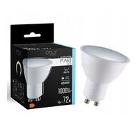 EDO, FARI LED Ampoule 10W, blanc froid 6500K CW, 1000lm, non graduable, led GU10 6500K, ampoules à économie d'énergie, ampoules led, 1 pièce, EDO777495