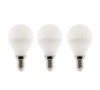 Zenitech Lot de 3 ampoules LED sphériques 5,2W E14 470lm 2700K - Blanc chaud