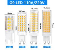 Ampoule LED épis de maïs G9 5W 9W 15W 20W 25W SMD 2835 AC 220V 110V, Super lumineuse, remplacement 30W, lampe halogène, projecteur blanc chaud et froid