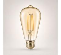 Ampoule LED Filament Connectée Wifi E27 4W Ambrée ST64 CCT - 2700K/6500K