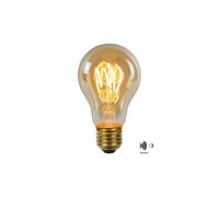 LUCIDE A60 TWILIGHT SENSOR - Ampoule filament - Ø 6 cm - LED - E27-1x4W 2200K - Détecteur Jour/Nuit - Ambre
