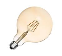 Ampoule Led Filament E27 6w 600 Lm Dimmable G125 Gold No Flicker 2700k Blanc Chaud