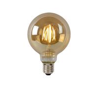 Ampoule LED filament globe ambrée E27 5W 550 lm blanc chaud dimmable Lucide