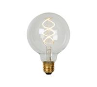 Ampoule LED filament globe transparente E27 5W 2700K 460 lm dimmable Lucide