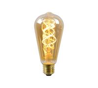 Ampoule LED filament ovale ambrée E27 5W 260 lm lumi?re chaude dimmable Lucide