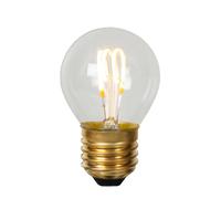 Ampoule LED filament transparente boule E27 3W blanc chaud 2700K dimmable