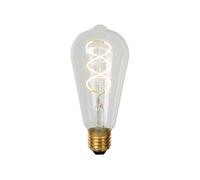 Ampoule LED filament transparente ovale E27 4,9W 460 lm blanc chaud Lucide