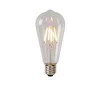 Ampoule LED filament transparente ovale E27 7W lumi?re chaude 1300 lm dimmable