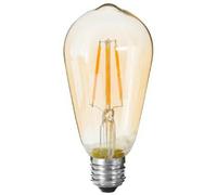 ATMOSPHERA Ampoule LED Larme ambrée droit E27 - D. 6,4 cm