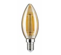 Ampoule Led Flamme E14 1700 K - Puissance 2 Watts - Vintage Doré Paulmann