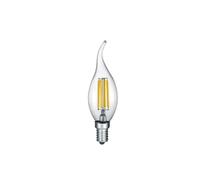 Ampoule LED flamme transparente E14 4W 2700K 470 lm, dimmable