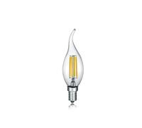 Ampoule LED flamme transparente E14 4W 3000K 470 lm lumi?re chaude Trio