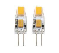 Eglo Lot de 2 ampoules à broche LED G4, lampes crayon dimmables, 1,8 watts chacune (équivalent 20 watts), 12V, 200 lumens, blanc chaud, 2700 Kelvin, Ø 1 cm