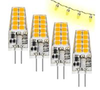 Ampoule LED G4 Bi-Broche - Pro | Lot De 4 Ampoules G4 Daylight Équivalent Halogène 40W (3,5x1,3cm) | Lampe À Broches Éclairage À 360 Degrés Pour Spot De Jardin Luminaire Intérieur Et Paysage Haute Per