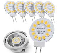 Ampoule LED G4 Plate Blanc Neutre 4000K 24V 28V équivalent Ampoule Halogène JC G4 20W - Mini Ampoule G 4 pour Eclairage Interieur Camping Car RV - Spot Encastrable Halogene 2 Watt G 4 - Lot de 6