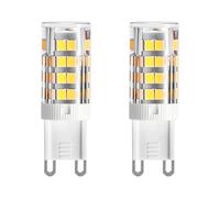 Ampoule LED G9 5 W 500 LM variable 220 V, faisceau 360°, halogène 50 W | Longue durée de vie, pour lustre, éclairage d’accent comptoir, éclairage domestique principal/secondaire, 5W 2 pièces 6500K