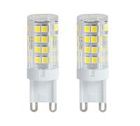 Ampoule LED G9 5W 500LM dimmable 110-120V, 360°, équivalent halogène 50W | Longue durée de service, lumière pour comptoir de détail, éclairage principal et auxiliaire domestique 5W 2 pièces 4000K