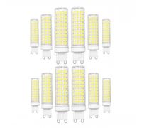 Ampoule LED G9 Bi-broche pour Applique Murale, Blanc Froid 6500K, 15W Remplacement 150W Halogène, Non Dimmable, 1500LM, Sans Scintillement, IRC>80(12 Pack)