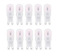 Ampoule LED G9 Blanc Chaud, Bombubilla G9 LED 3W Equivalent à Halogène 30W Halogène 3000K 220V Non Réglable 10-pack
