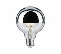 Ampoule Led - Globe - 95 Mm - E27 - 6,5w - 2700k - Non Gradable - Argent Paulmann