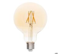 Atmosphera - Ampoule LED Dimm - verre et métal - ambré - E27