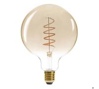 Ampoule LED ""Globe"" ambre torsadé,D13cm E27 - Atmosphera Créateur d'intérieur