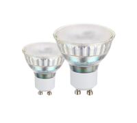 Ampoule LED GU10 2X1,8W verre satiné