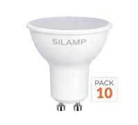 Ampoule LED GU10 6W 220V SMD2835 PAR16 10LED 100° - Pack de 10 - Blanc Froid 6000K - 8000K