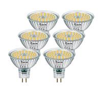 Ampoule LED GU5.3 MR16 12V 6.5W Blanc Neutre 4000K 580LM, Non-Dimmable | 6.5W Équivalent 60W Lampe Halogène, Lot de 6, AC/DC 12V, Angle de faisceau 120°, Sans Scintillement ampoule led,