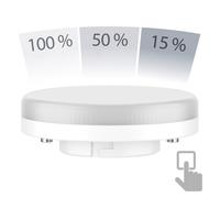 Ampoule LED GX53 blanche (4100 K) 6,5 W 550lm Variateur à 3 niveaux mat [EEK: G]