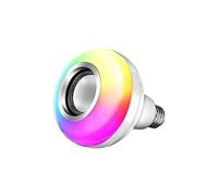 Ampoule LED Musicale Bluetooth,Couleur Ampoule avec Port USB avec Télécommande, Music Bulb Haut Parleur Bluetooth RGB Changement E26/27 100-240V AC,pour Fête, Maison, Halloween Décorations de Noël
