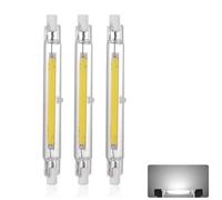 Ampoule LED R7S 118mm 30W Dimmable, Blanc Froid 6500K, 3000LM, Linéaire Ampoule Remplacer Halogène J118 300W, Éclairage à 360 Degrés, OCB R7S LED 118mm pour Couloirs et Appliques Murales, 3 Pièces