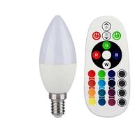 Ampoule LED RVB E14 320 lumens 3,5 watts lampe en forme de bougie TÉLÉCOMMANDE V-Tac 2769