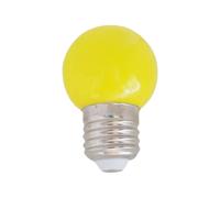 Ampoule LED sphérique Silver Electronics IP44 1W E27 Jaune