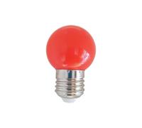 Ampoule LED sphérique Silver Electronics IP44 1W E27 Rouge