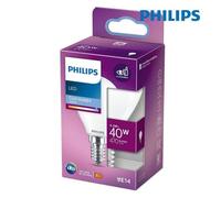 Ampoule Led Sphéroïdale Philips - 4,3w - 470 Lumens - 6500k - E14 - 93016