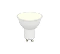 Ampoule LED spot GU10 5W blanc chaud 345 lm verre dépoli blanc