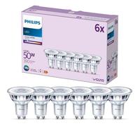 Ampoule LED spot - PHILIPS - GU10 - 6W - 50W - Packs 6 ampoules - 390 lumen - Blanc Froid