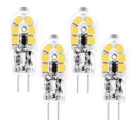Ampoule LED T3 G4 - Culot bipolaire JC Ampoule halogène Équivalent 20W, 360°, sans scintillement, ampoule à culot à broches Ampoules 12V MR11 G4/GU4/GZ4 Culot bipolaire (Blanc Neutre 4000K, 4 Pièces)
