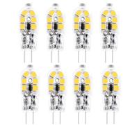Ampoule LED T3 G4 - Culot bipolaire JC Ampoule halogène Équivalent 20W, 360°, sans scintillement, ampoule à culot à broches Ampoules 12V MR11 G4/GU4/GZ4 Culot bipolaire (Blanc Neutre 4000K, 8 Pièces)