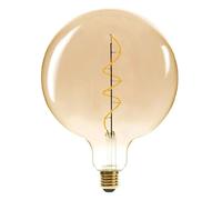 Atmosphera - Ampoule LED Globe ambrée - filament torsadé E27 D20 cm
